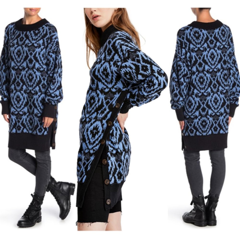 Free People Wallpaper Tunic Sweater